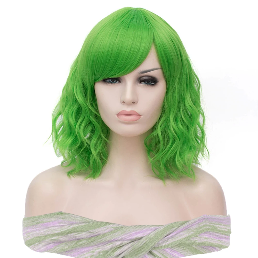MSIWIGS Short Bobo Synthetic Cosplay Wigs Green With Bangs For Woman Party High Tempreture Fiber
MSIWIGS Short Bobo Synthetic Cosplay Wigs Green With Bangs For Woman Party High Tempreture Fiber