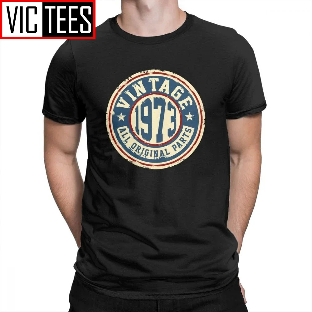 Vintage 1973 All Original Parts Tees Men's Novelty Tops T-Shirt 100% Cotton Black Clothing Crew Neck T Shirt
Vintage 1973 All Original Parts Tees Men's Novelty Tops T-Shirt 100% Cotton Black Clothing Crew Neck T Shirt