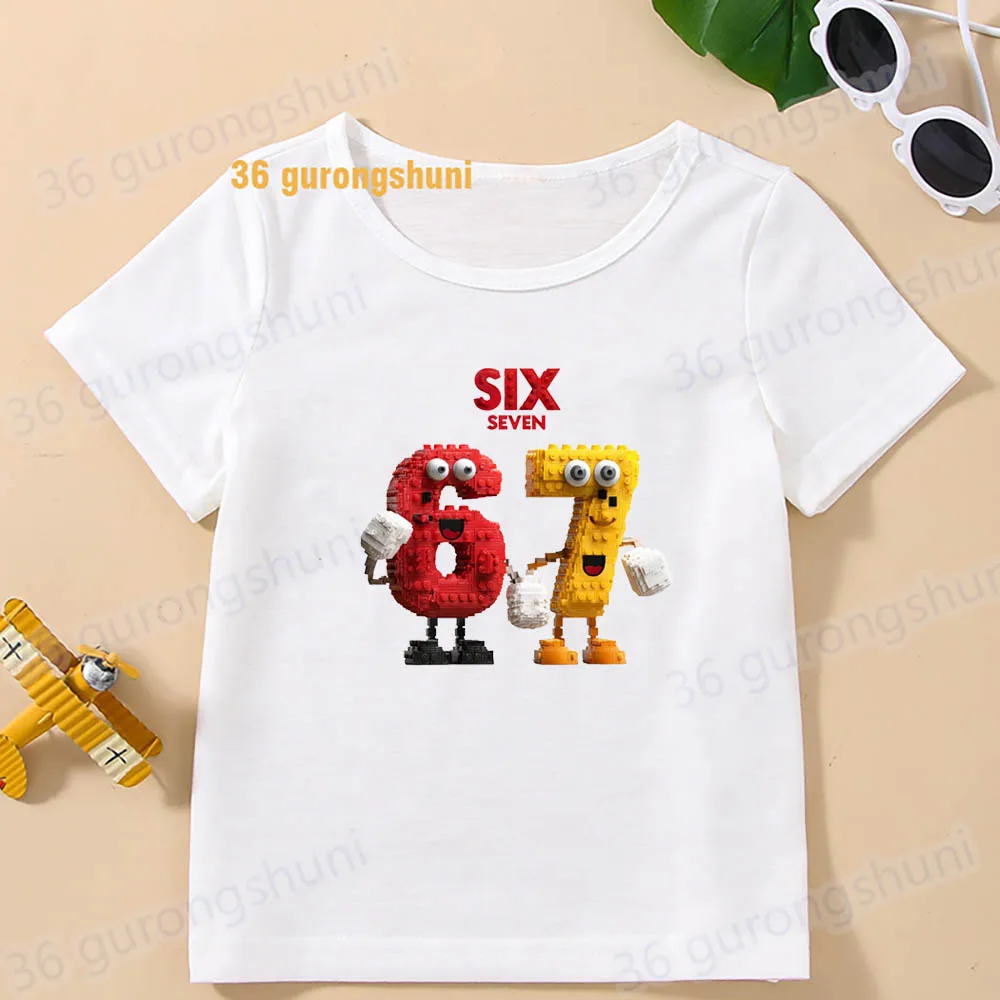 Children Clothes 67 shirt Kids black 6 7 tshirt For Boys clothing 67 shirts Girls T-shirts baby summer Tops boy Short Sleeve
Children Clothes 67 shirt Kids black 6 7 tshirt For Boys clothing 67 shirts Girls T-shirts baby summer Tops boy Short Sleeve