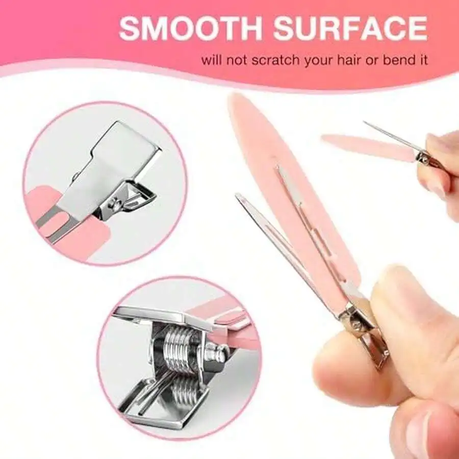 40 Pcs Women Hair Clips Set: 34 Alligator Clips + 6 No Crease Clips For Styling
40 Pcs Women Hair Clips Set: 34 Alligator Clips + 6 No Crease Clips For Styling