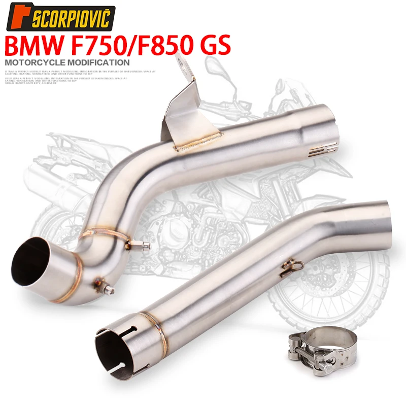 Motorcycle Exhaust Escape Modified Mid Link Pipe Slip-on Exhaust Pipe Escape Connection Muffler Link Pipe 51mm For BMW F750 F850
Motorcycle Exhaust Escape Modified Mid Link Pipe Slip-on Exhaust Pipe Escape Connection Muffler Link Pipe 51mm For BMW F750 F850