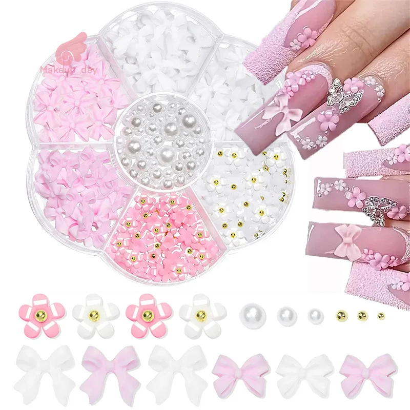 1Set Exquisite Mixed Bowknot Flower Rhinestone 3D Nail Art Decorations Resin Charms Kawaii DIY Manicure Decoration Accessories 
1Set Exquisite Mixed Bowknot Flower Rhinestone 3D Nail Art Decorations Resin Charms Kawaii DIY Manicure Decoration Accessories