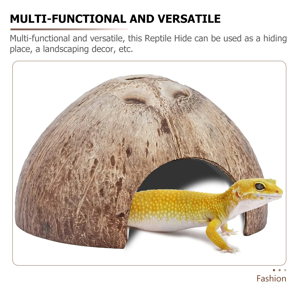 2pcs Pet Hide House Coconut Shell Reptile Hideout Small Turtle Habitat Accessories Shelter Terrarium Decor Crab Supplies
2pcs Pet Hide House Coconut Shell Reptile Hideout Small Turtle Habitat Accessories Shelter Terrarium Decor Crab Supplies