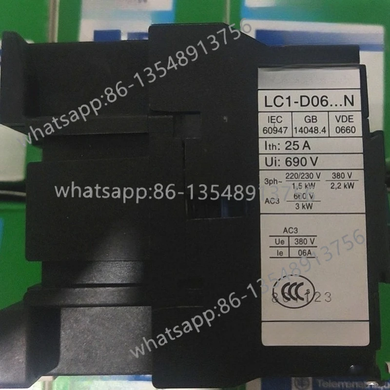 Оригинальный контактор переменного тока LC1-D0610 LC1-D0610M5N AC220V 0601 на складе
Оригинальный контактор переменного тока LC1-D0610 LC1-D0610M5N AC220V 0601 на складе