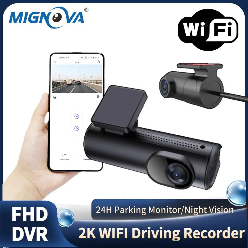 2K 1440P Dash Cam for Car Camera Dual Front and Rear Car DVR WiFi Night Vision Loop Recording 24H Parking Monitor APP Monitor
2K 1440P Dash Cam for Car Camera Dual Front and Rear Car DVR WiFi Night Vision Loop Recording 24H Parking Monitor APP Monitor