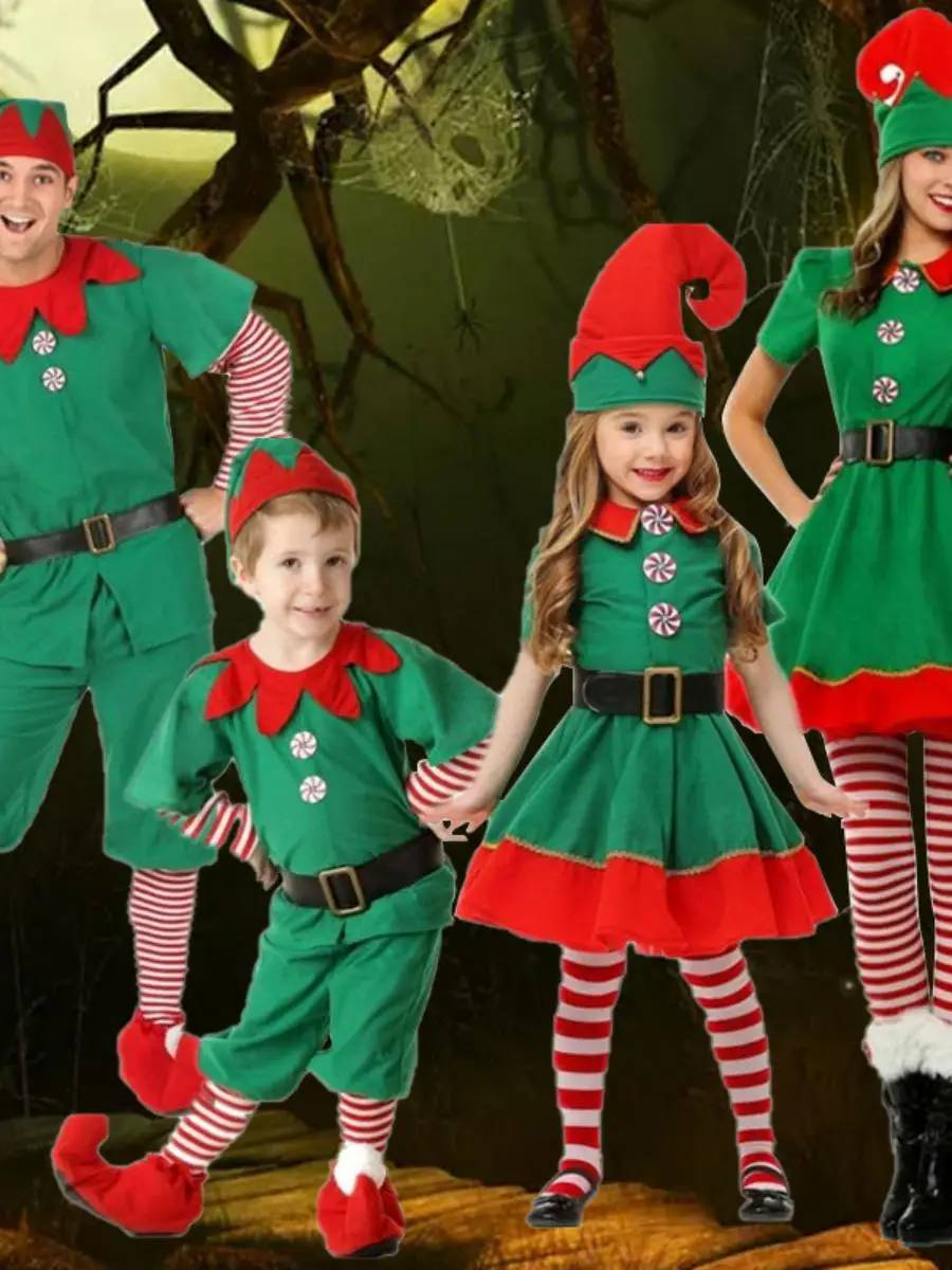 New Children's Halloween Costume Elf Performance Clothes Cosplay Christmas Performance Outfit Men's Women's Stage Costume
New Children's Halloween Costume Elf Performance Clothes Cosplay Christmas Performance Outfit Men's Women's Stage Costume