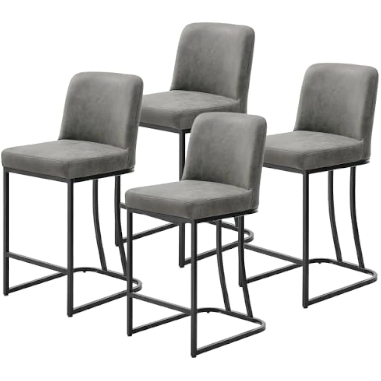 Leather Bar Stools Set of 4, 24 Counter Height Barstools with Gold Metal Frame, Gold Bar Chairs for Kitchen Island, Bar, Pub (G
Leather Bar Stools Set of 4, 24 Counter Height Barstools with Gold Metal Frame, Gold Bar Chairs for Kitchen Island, Bar, Pub (G