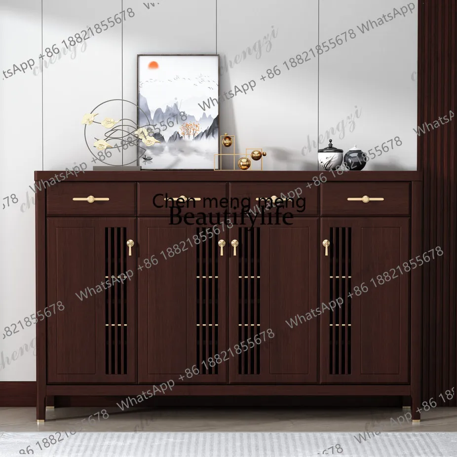 C5556 solid wood shoe cabinet Pure large-capacity household door Full Chinese-style living room entrance Wooden storage cabinet
C5556 solid wood shoe cabinet Pure large-capacity household door Full Chinese-style living room entrance Wooden storage cabinet
