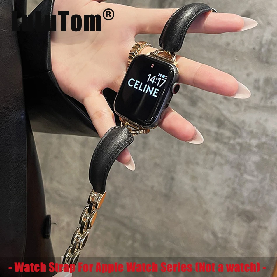 Ремешок из искусственной кожи для Apple Watch Series 9 8 7 6 5 SE 4 38/40/41/42/44/45 мм, роскошный металлический ремешок для iWatch UItra 2 49 мм
Ремешок из искусственной кожи для Apple Watch Series 9 8 7 6 5 SE 4 38/40/41/42/44/45 мм, роскошный металлический ремешок для iWatch UItra 2 49 мм
