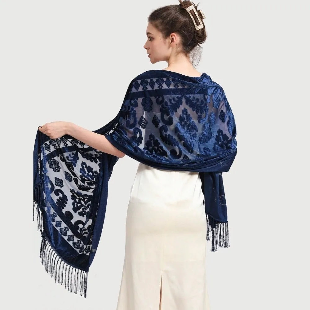 Ethnic Style Chinese Dress Shawl Elegant Design Warm Material Long Fringed Scarf Fringed Edge Versatile Use Velvet Scarf
Ethnic Style Chinese Dress Shawl Elegant Design Warm Material Long Fringed Scarf Fringed Edge Versatile Use Velvet Scarf
