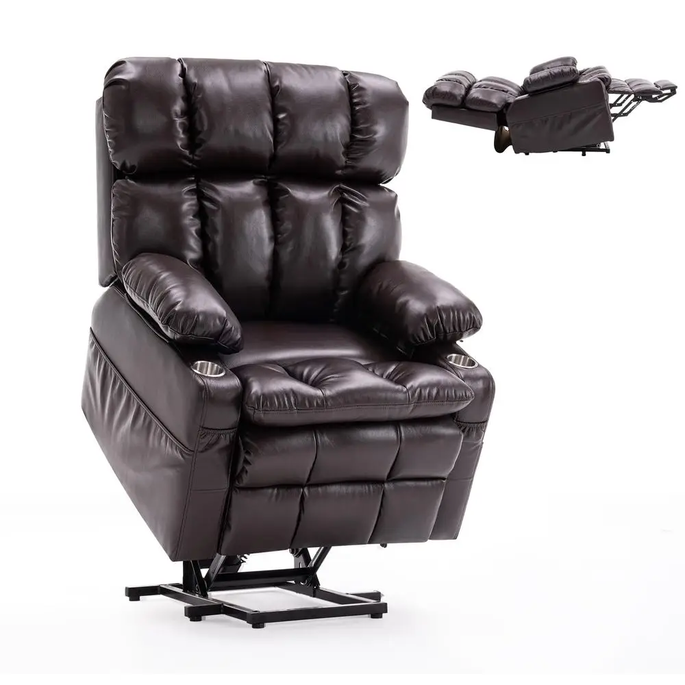 Power Lift Recliner Chair Sofa with Massage and Heat, Adjustable Headrest for Elderly People, Solid Wood Armrest, USB Ports, Si
Power Lift Recliner Chair Sofa with Massage and Heat, Adjustable Headrest for Elderly People, Solid Wood Armrest, USB Ports, Si