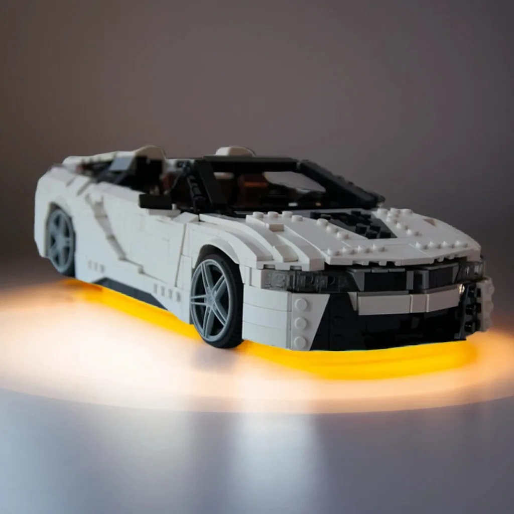 1394Pcs BMWer i8 Convertible MOC Hybrid Sports Car with Foldable Top & Scissor Doors Education Building Blocks Gift
1394Pcs BMWer i8 Convertible MOC Hybrid Sports Car with Foldable Top & Scissor Doors Education Building Blocks Gift