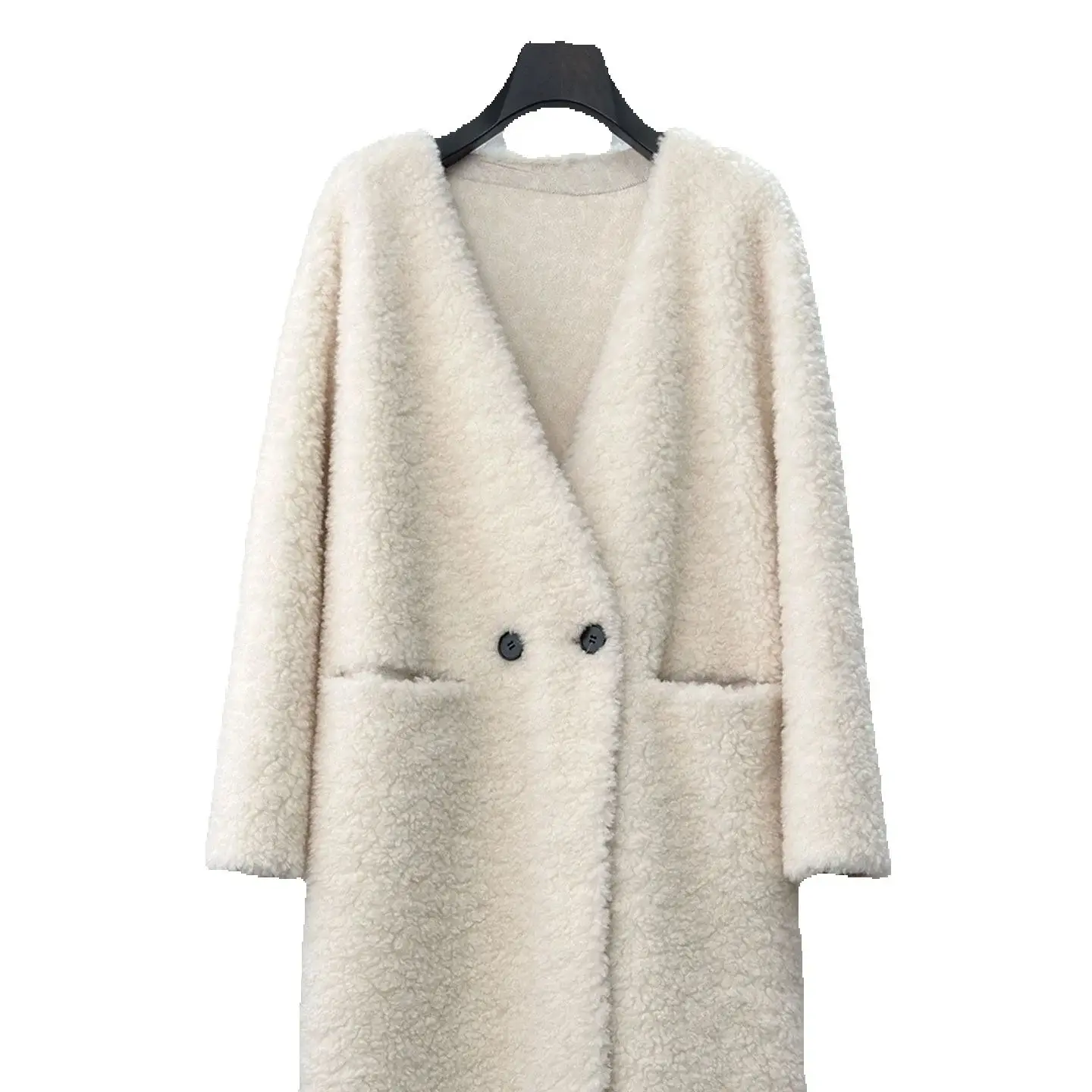 100 Wool and lambskin V-neck long coat, sheepskin and fur integrated fur coat 2025 Winter new style
100 Wool and lambskin V-neck long coat, sheepskin and fur integrated fur coat 2025 Winter new style