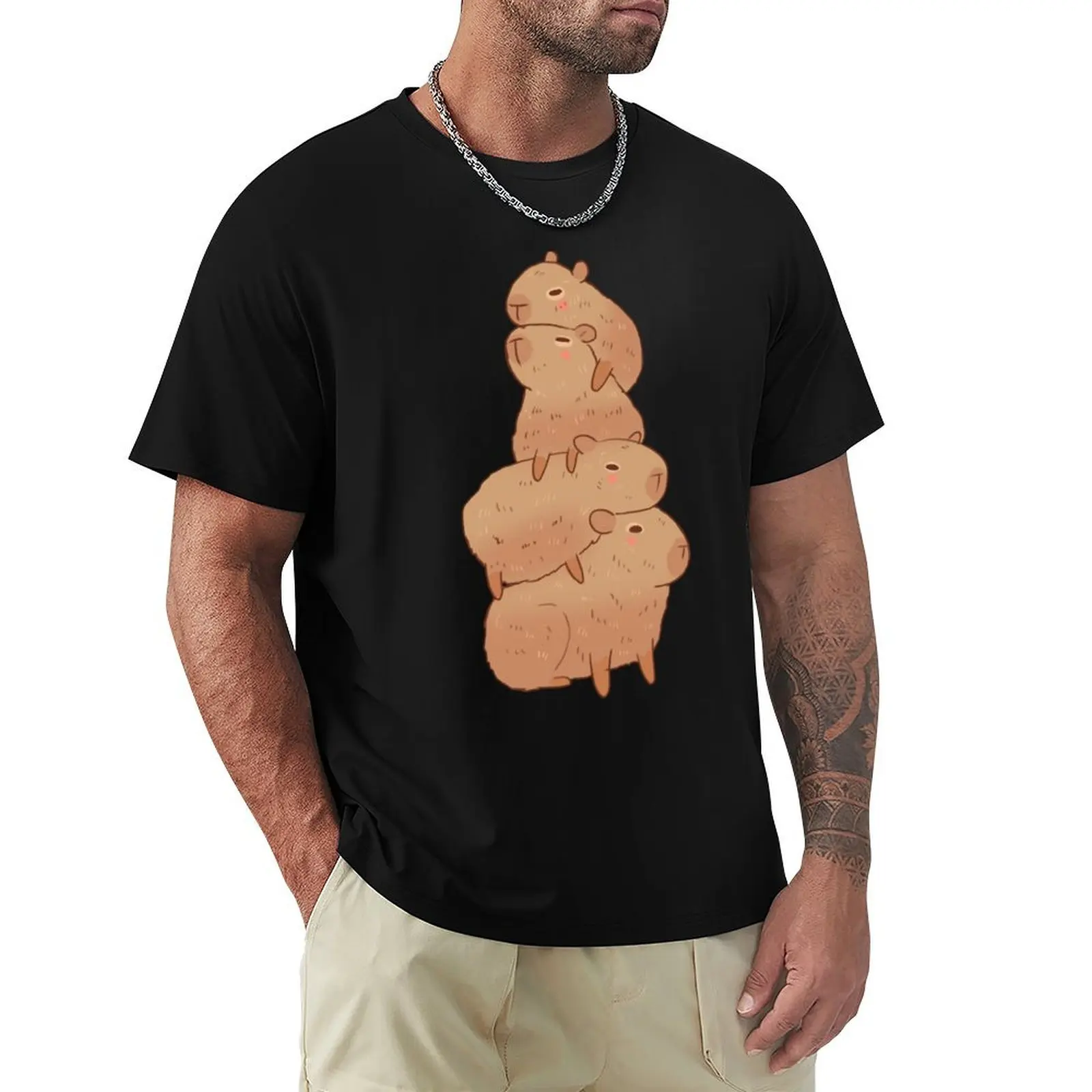 Capybara stack T-Shirt Casual Everyday Short Sleeve T-Shirt
Capybara stack T-Shirt Casual Everyday Short Sleeve T-Shirt