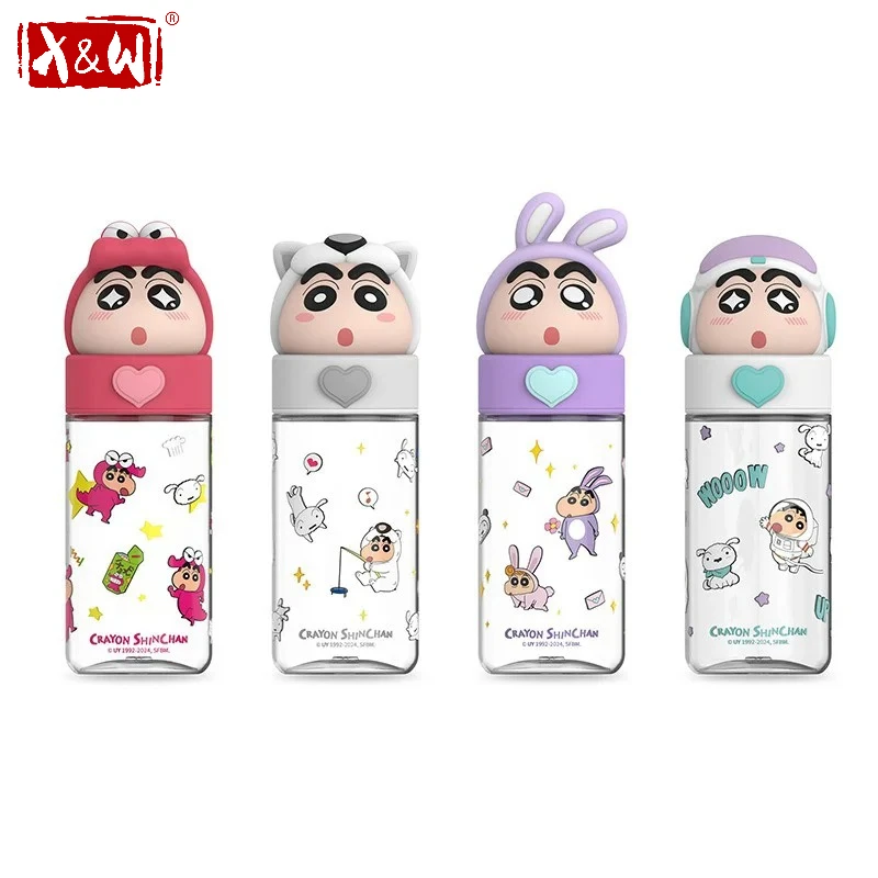 X&W Crayon Shin-Chan 500ml Kid Water Bottle Tritan Cartoon 3D Lid Direct Drink Cup Summer Portable Outdoor Travel Cold Drink Cup
X&W Crayon Shin-Chan 500ml Kid Water Bottle Tritan Cartoon 3D Lid Direct Drink Cup Summer Portable Outdoor Travel Cold Drink Cup