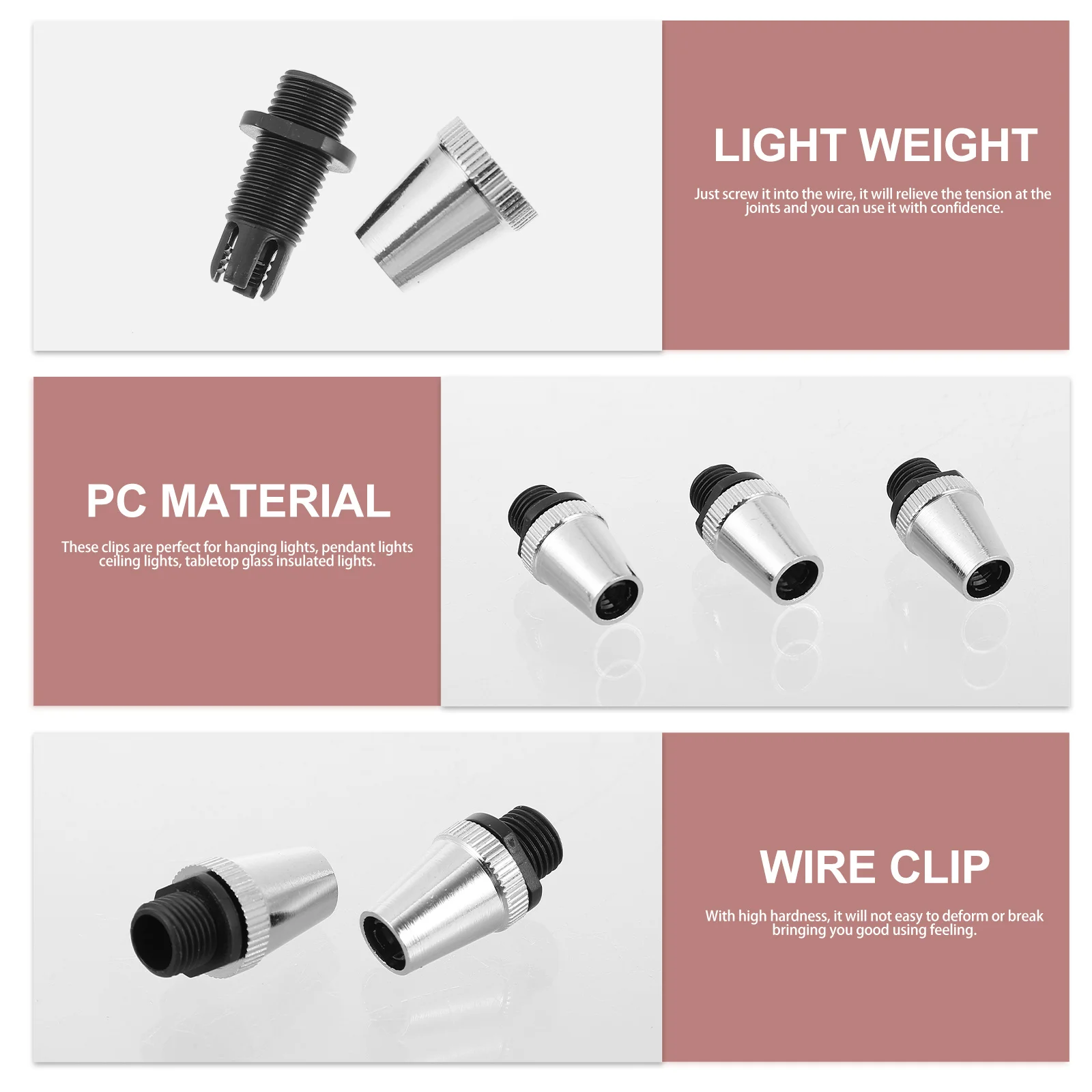 10Pcs Cord Grips Cable Gland Strain Relief Connector Ceiling Chandelier Clips Iron Pc Material Durable Safe Cord Grips
10Pcs Cord Grips Cable Gland Strain Relief Connector Ceiling Chandelier Clips Iron Pc Material Durable Safe Cord Grips