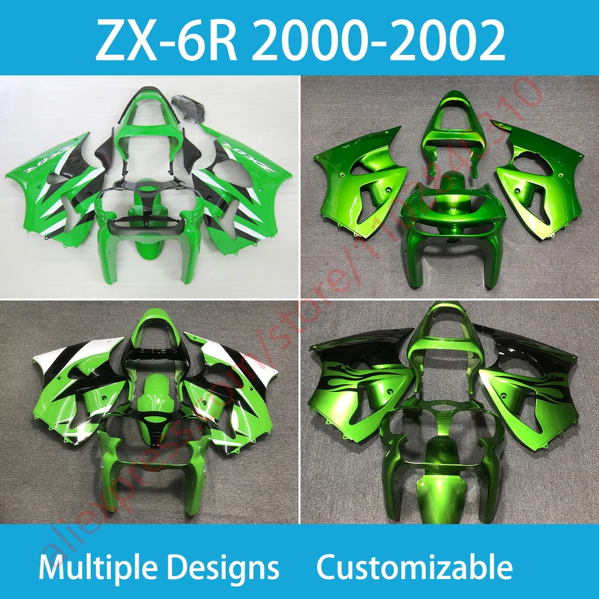 For Kawasaki ZX6R 636 2000 2001 2002 New Style Fairing Kit ZX 6R 00 01 02 Easy Install Aftermarket Motorcycle Faieings
For Kawasaki ZX6R 636 2000 2001 2002 New Style Fairing Kit ZX 6R 00 01 02 Easy Install Aftermarket Motorcycle Faieings