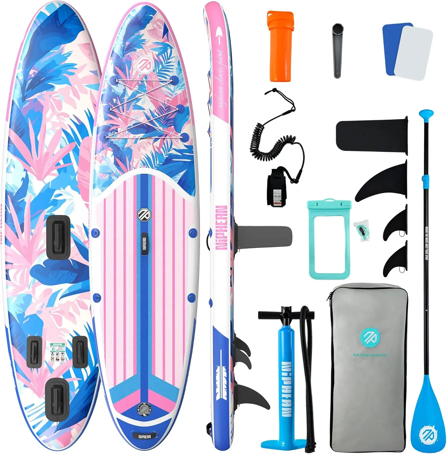 Inflatable Stand Up Paddle Board with SUP Accessories, Anti-Slip EVA Deck, 10’6’’ Inflatable Paddle Boards for Adults & Youth of
Inflatable Stand Up Paddle Board with SUP Accessories, Anti-Slip EVA Deck, 10’6’’ Inflatable Paddle Boards for Adults & Youth of