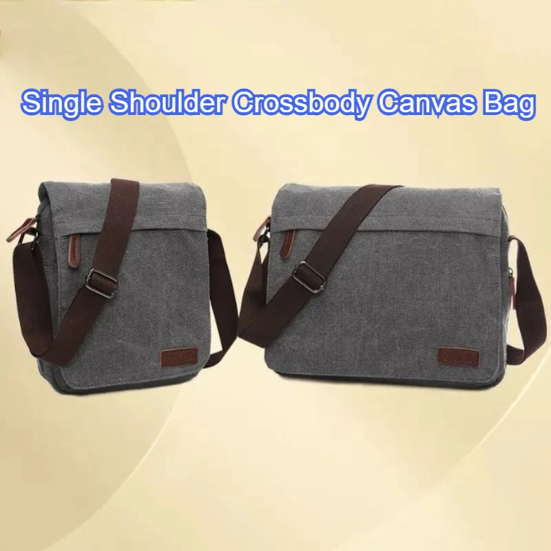 Vintage Canvas Messenger Satchel Bag for Men, Solid Color Buckle Shoulder Bag, Korean Simple Casual Daypack
Vintage Canvas Messenger Satchel Bag for Men, Solid Color Buckle Shoulder Bag, Korean Simple Casual Daypack