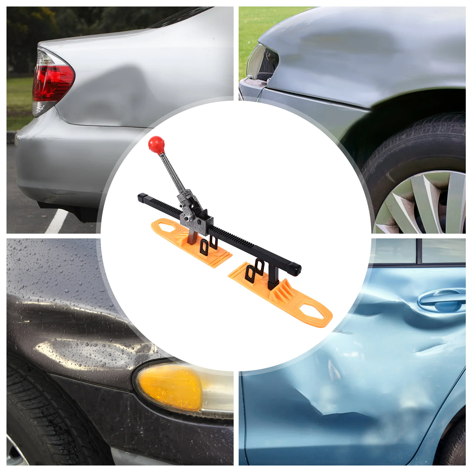 Комплект для ремонта вмятин автомобиля, инструмент для снятия вмятин на кузове, набор для удаления вмятин из листового металла с расширителем и выдвижными пластинами, инструмент для ручного ремонта
Комплект для ремонта вмятин автомобиля, инструмент для снятия вмятин на кузове, набор для удаления вмятин из листового металла с расширителем и выдвижными пластинами, инструмент для ручного ремонта