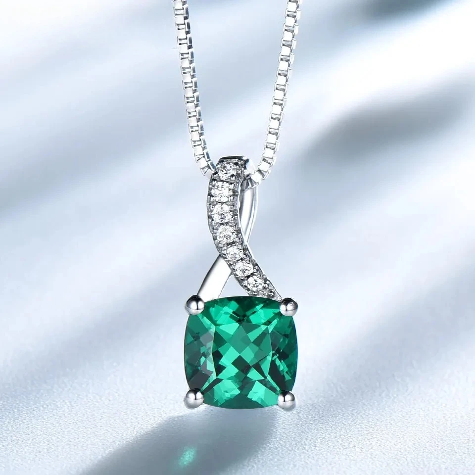 100% 925 Sterling Silver Pendant Necklace for Women High Quality Gemstone Simple Nano Emerald Wedding Party Fine Jewelry Gifts
100% 925 Sterling Silver Pendant Necklace for Women High Quality Gemstone Simple Nano Emerald Wedding Party Fine Jewelry Gifts