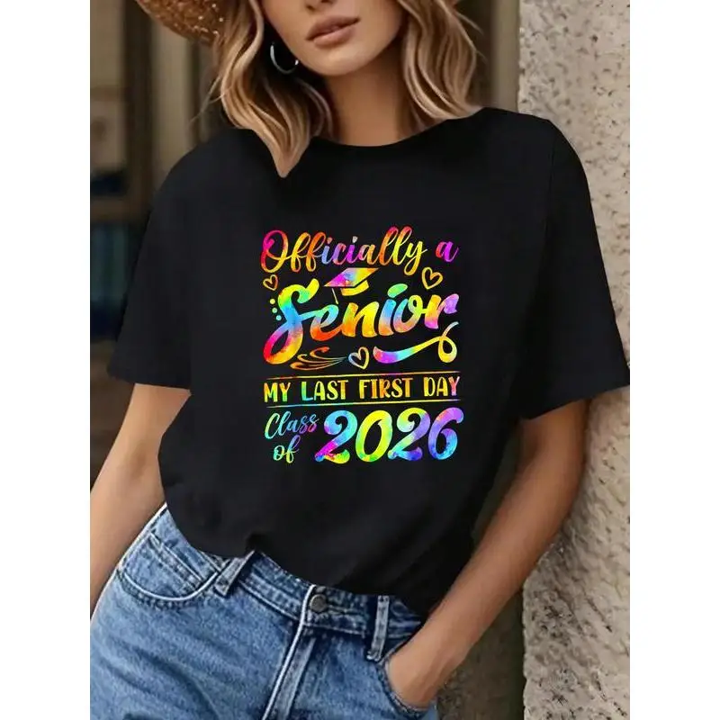 "Officially a Senior Class of 2026 T Shirt Women Back to School Last First Day Outfit Graduation Graphic Tee Student Gift"
"Officially a Senior Class of 2026 T Shirt Women Back to School Last First Day Outfit Graduation Graphic Tee Student Gift"