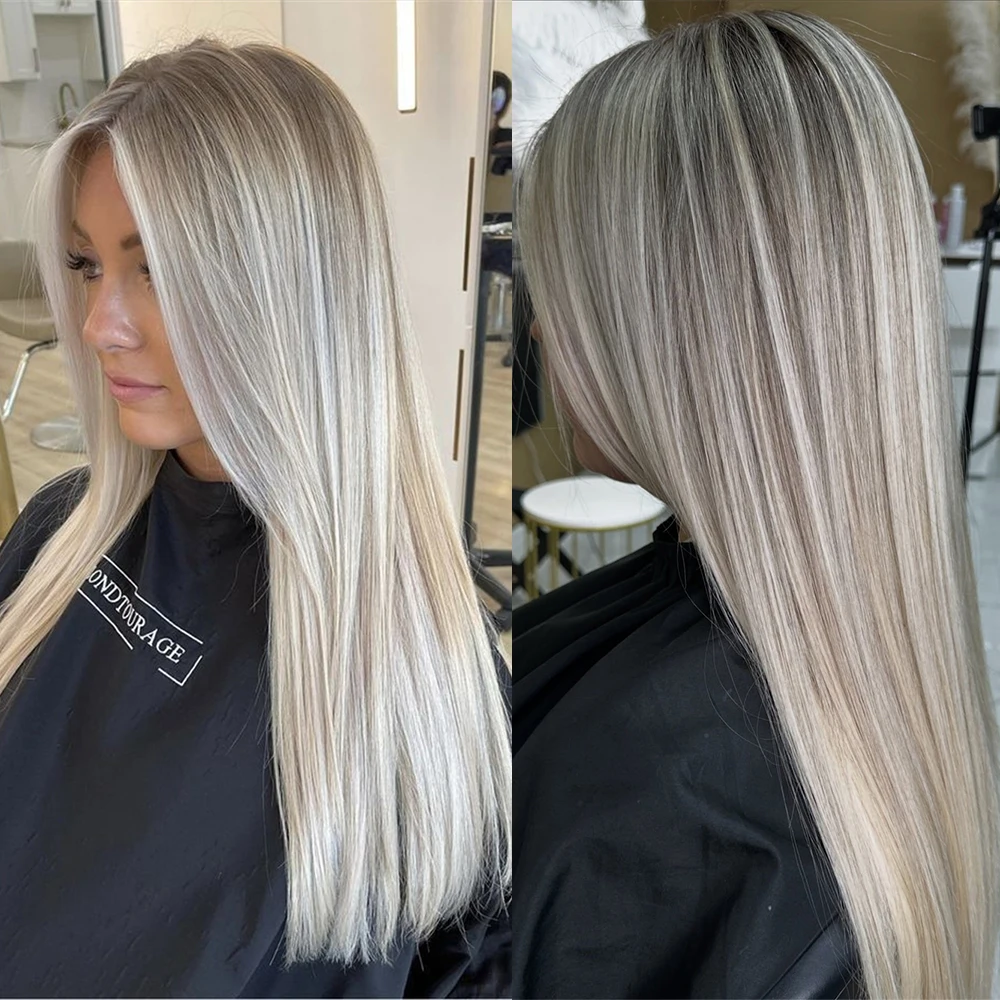Highlight Blonde 13x4 Lace Front Wig Synthetic Lace Wigs for Women Balayage Ash Rooted Straight Wig Heat Resistant Fiber Wear&Go
Highlight Blonde 13x4 Lace Front Wig Synthetic Lace Wigs for Women Balayage Ash Rooted Straight Wig Heat Resistant Fiber Wear&Go