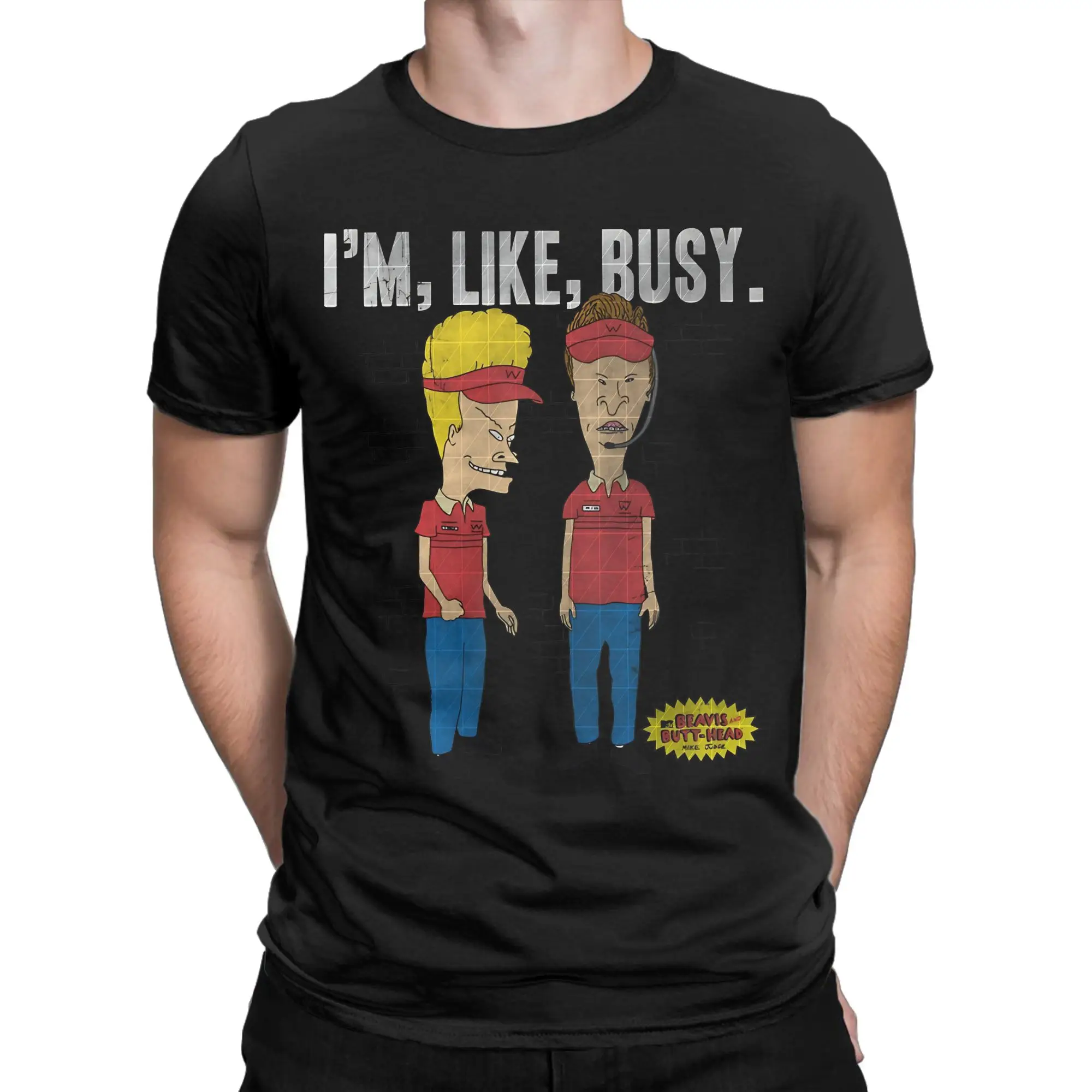 Beavis and Butthead Busy At Work T-Shirt Men Women 100% Cotton Tee Shirt Crewneck Short Sleeve T Shirt Plus Size Clothing
Beavis and Butthead Busy At Work T-Shirt Men Women 100% Cotton Tee Shirt Crewneck Short Sleeve T Shirt Plus Size Clothing