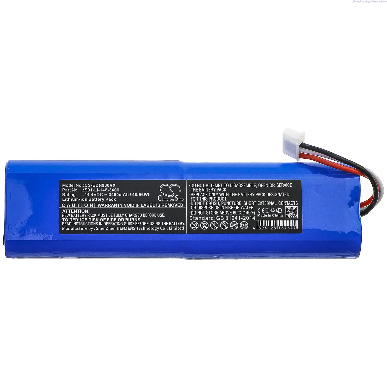 100% NEW2600mAh/3400mAh Vacuum Battery for Ecova DG3G,DX55,T5 Neo, please note: 2 different batteries for DX55 and T5 Neo
100% NEW2600mAh/3400mAh Vacuum Battery for Ecova DG3G,DX55,T5 Neo, please note: 2 different batteries for DX55 and T5 Neo