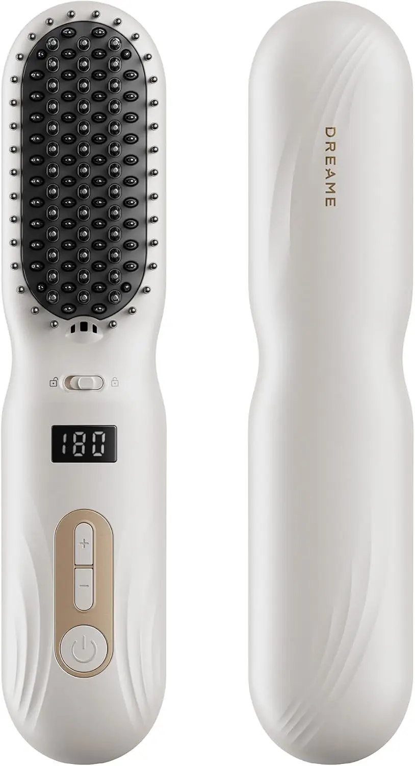 Cordless Hair Straightening Comb, Rechargeable Ionic Straightener Brush for Women, 2 Billion Ions, Fast Heating MCH & 7 Temp Settings, 5D Wide-Bristle Design, Mini Travel Size
Cordless Hair Straightening Comb, Rechargeable Ionic Straightener Brush for Women, 2 Billion Ions, Fast Heating MCH & 7 Temp Settings, 5D Wide-Bristle Design, Mini Travel Size
