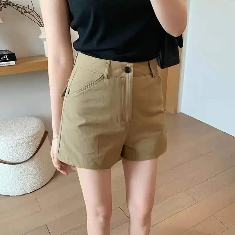 Women's High Waist Khaki A-Line Shorts Casual Slim Fit Summer Hot Pants
Women's High Waist Khaki A-Line Shorts Casual Slim Fit Summer Hot Pants