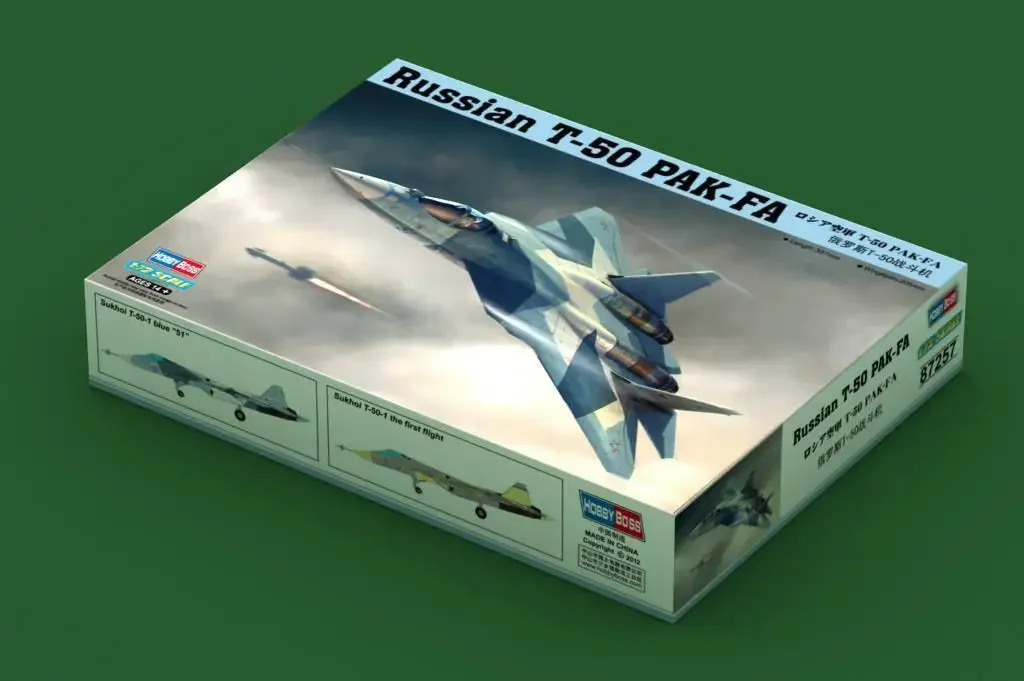 Hobby Boss model 87257 1/72 Russian T-50 PAK-FA plastic hobbyboss model kit
Hobby Boss model 87257 1/72 Russian T-50 PAK-FA plastic hobbyboss model kit