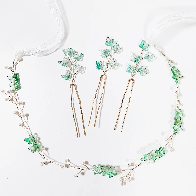 Свадебные аксессуары для волос: зеленая повязка на голову с кристаллами в виде бабочки для невесты, украшение для вечеринки, подарок для подружки невесты
Свадебные аксессуары для волос: зеленая повязка на голову с кристаллами в виде бабочки для невесты, украшение для вечеринки, подарок для подружки невесты