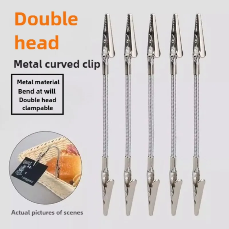 Stainless Steel Organizers Storage Shelf With Double Headed Flexible Metal Clip For Desk Organizer DIY Photo Clips kitchen
Stainless Steel Organizers Storage Shelf With Double Headed Flexible Metal Clip For Desk Organizer DIY Photo Clips kitchen