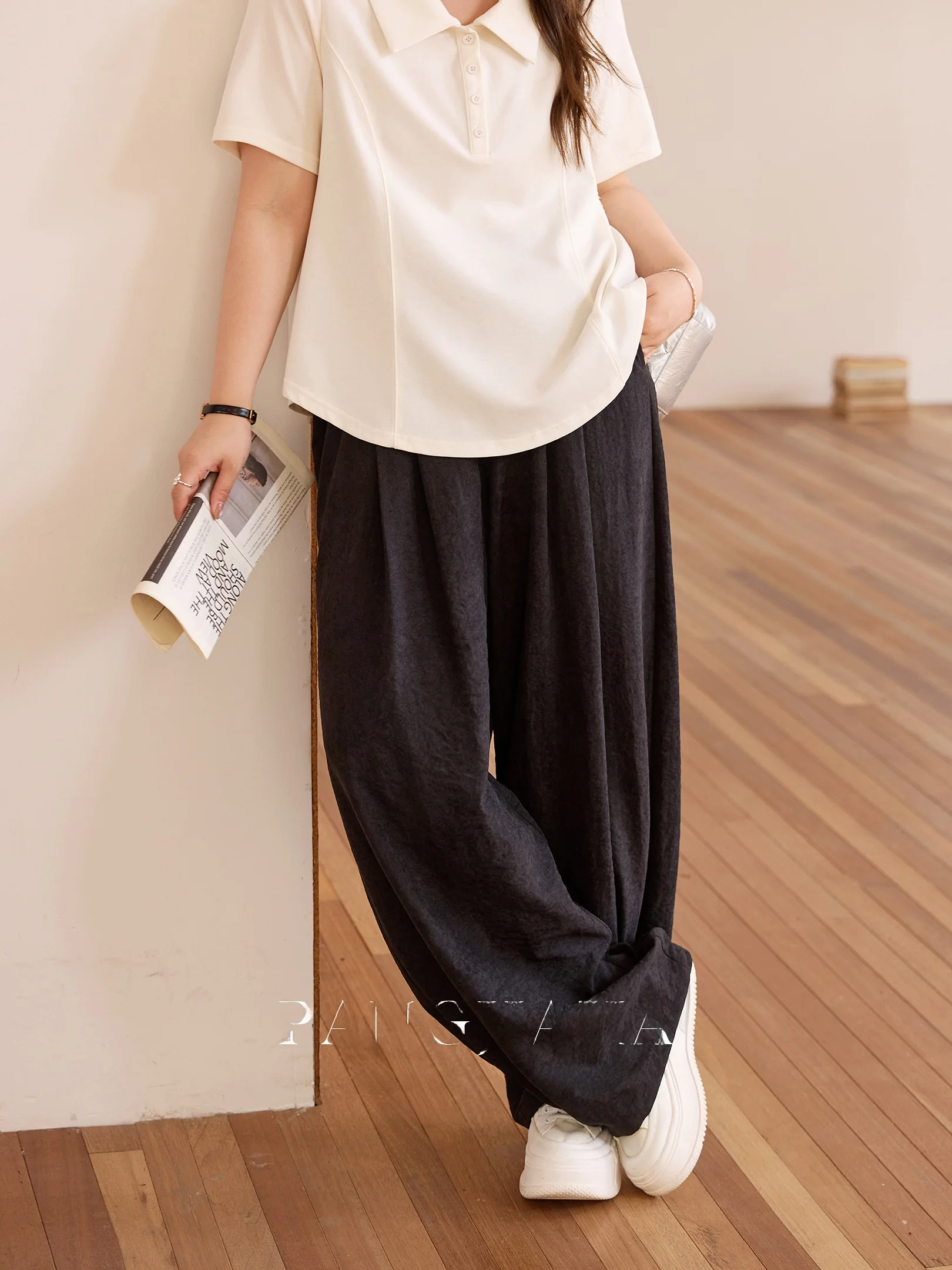 Pamajia plus Size Women's Casual Pants Elastic Waist Wide Leg Pants Summer Loose Versatile Comfortable Breathable Polyester
Pamajia plus Size Women's Casual Pants Elastic Waist Wide Leg Pants Summer Loose Versatile Comfortable Breathable Polyester