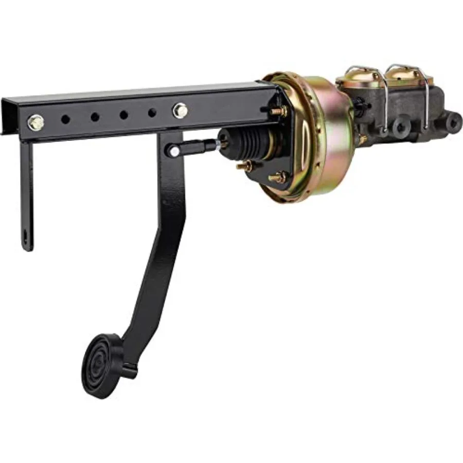 Speedway Motors Under-Dash Brake Pedal Assembly with Single Diaphragm Booster and 1 Inch Bore Master Cylinder Firewall Mount Co
Speedway Motors Under-Dash Brake Pedal Assembly with Single Diaphragm Booster and 1 Inch Bore Master Cylinder Firewall Mount Co