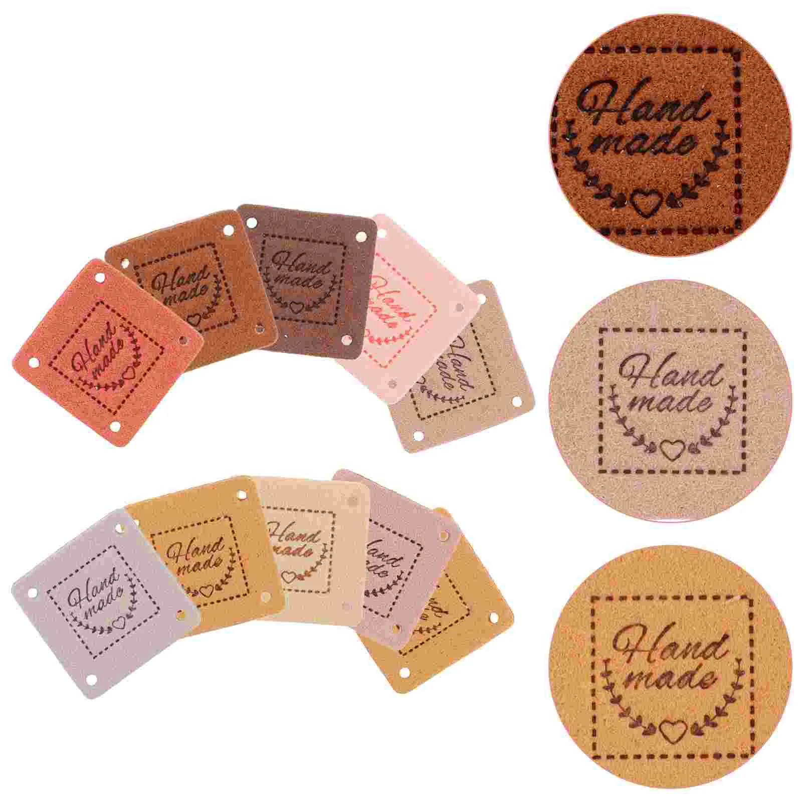 100pcs Suede Labels Handmade Tags Colorful Embossed Crochet Sewing Clothes Accessories Fashion Homemade Garment
100pcs Suede Labels Handmade Tags Colorful Embossed Crochet Sewing Clothes Accessories Fashion Homemade Garment