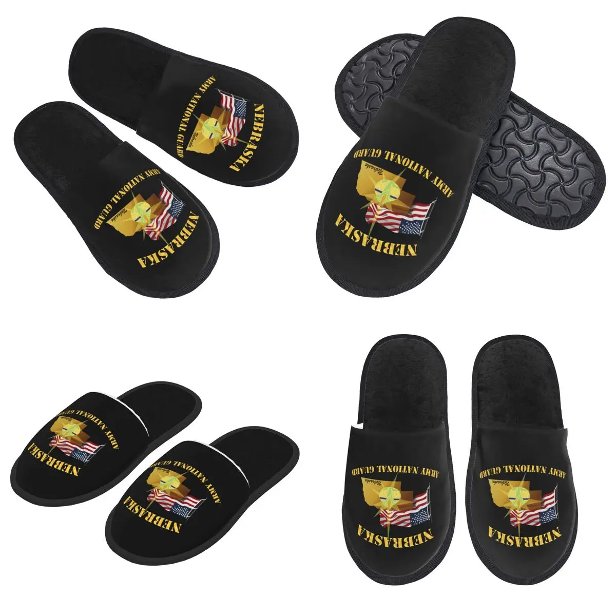 Тапочки с флагом Армии Небраски на заказ, теплые мягкие женские домашние тапочки из пены с эффектом памяти, домашние пушистые туфли
Тапочки с флагом Армии Небраски на заказ, теплые мягкие женские домашние тапочки из пены с эффектом памяти, домашние пушистые туфли