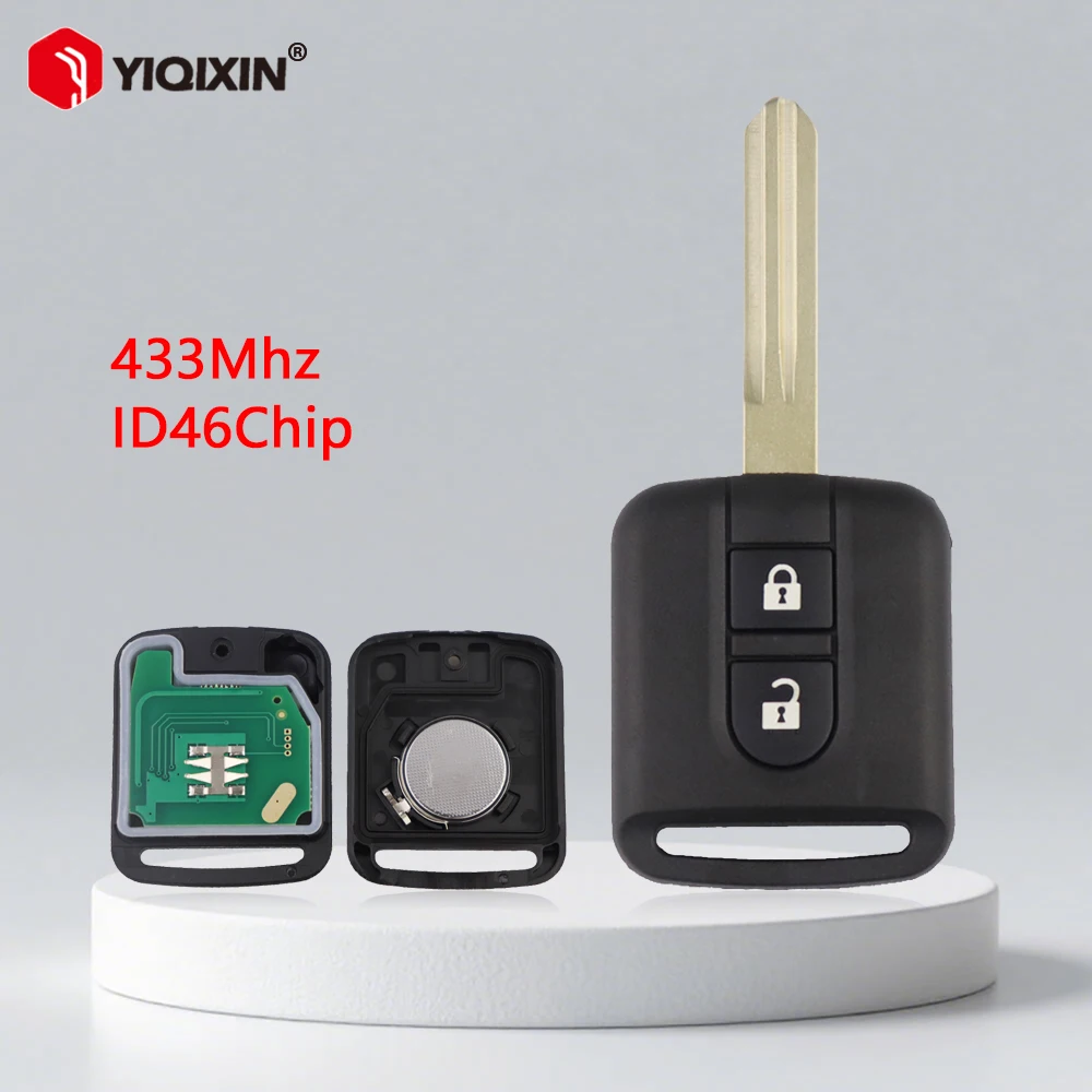 433Mhz ID46 Chip Smart Remote Car Key For Nissan Elgrand Pathfinder X-TRAIL Qashqai Navara Micra Note NV200 Uncut Blade No Logo
433Mhz ID46 Chip Smart Remote Car Key For Nissan Elgrand Pathfinder X-TRAIL Qashqai Navara Micra Note NV200 Uncut Blade No Logo