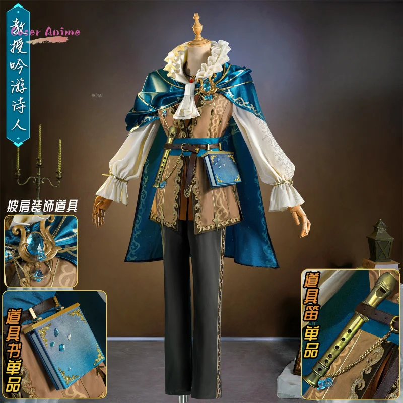Identity Ⅴ Professor Minstrel Cosplay Costume Uniform Halloween Carnival Party Christmas Play Role Clothes Clothing
Identity Ⅴ Professor Minstrel Cosplay Costume Uniform Halloween Carnival Party Christmas Play Role Clothes Clothing