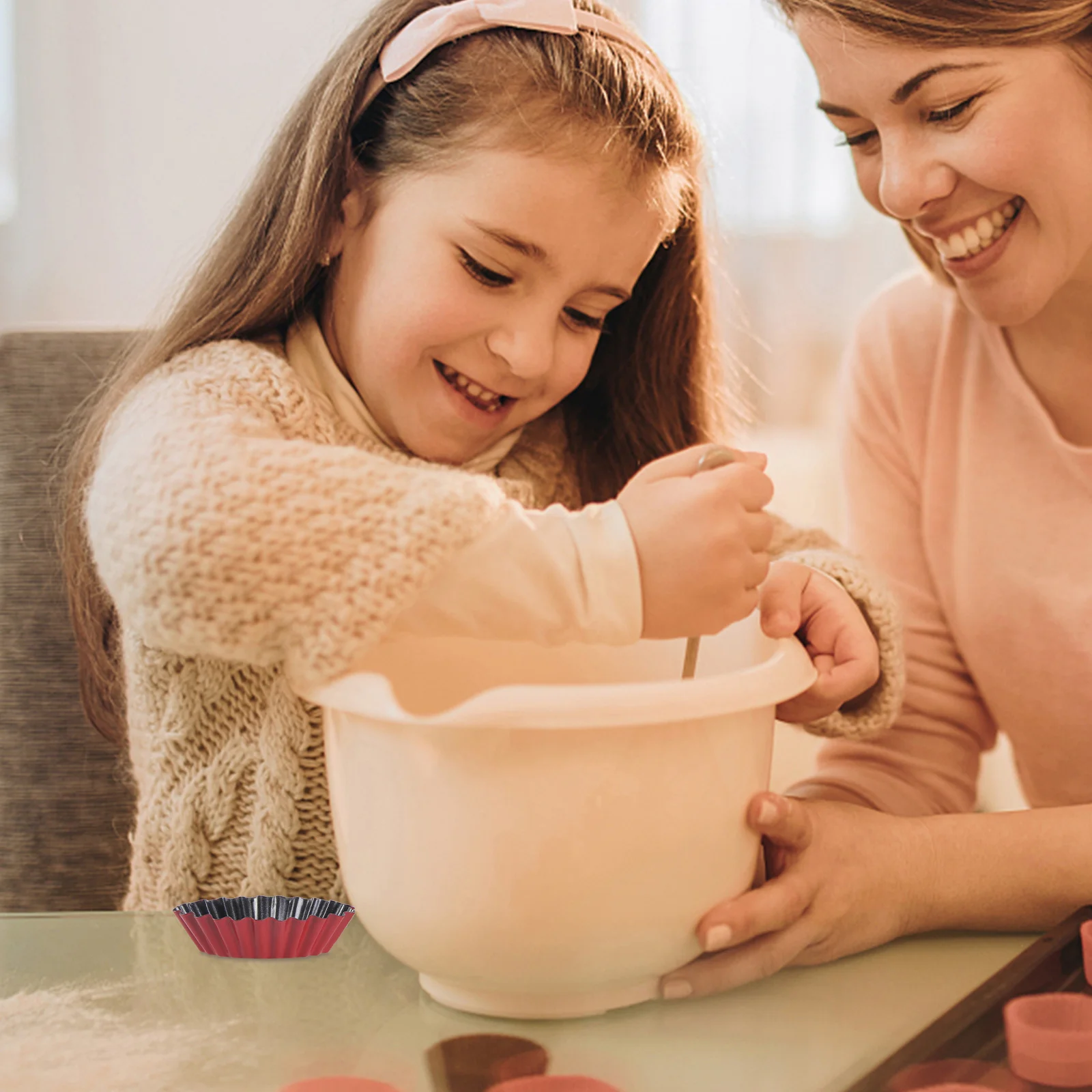 6Pcs Egg Tart Mold Non Stick High Temperature Resistant Baking Tool for Cookie Pudding Chocolate Mould Reusable
6Pcs Egg Tart Mold Non Stick High Temperature Resistant Baking Tool for Cookie Pudding Chocolate Mould Reusable