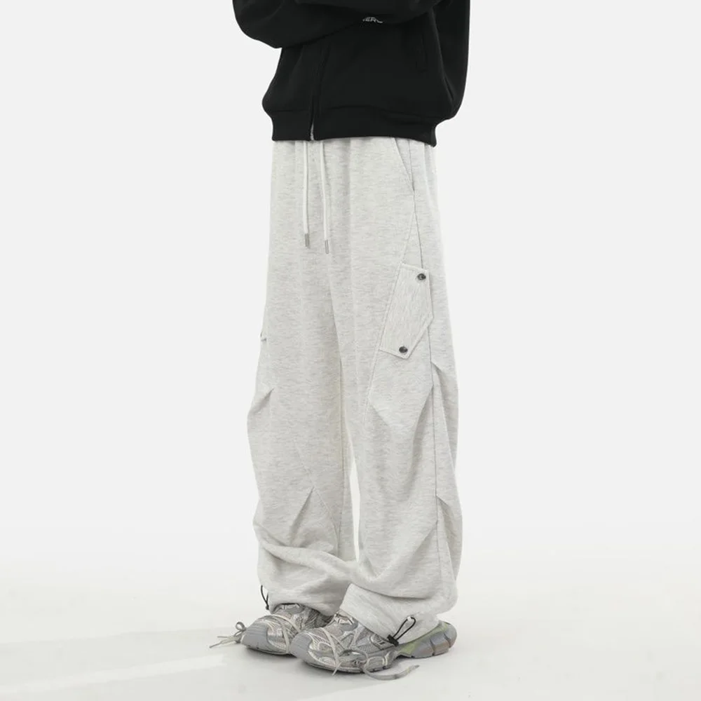 Y2k Cargo Pocket Decoration Plain Casual Pants Genderless Spring Streetwear Fashion Youth Campus Straight Pants Unisex 2025 New 
Y2k Cargo Pocket Decoration Plain Casual Pants Genderless Spring Streetwear Fashion Youth Campus Straight Pants Unisex 2025 New
