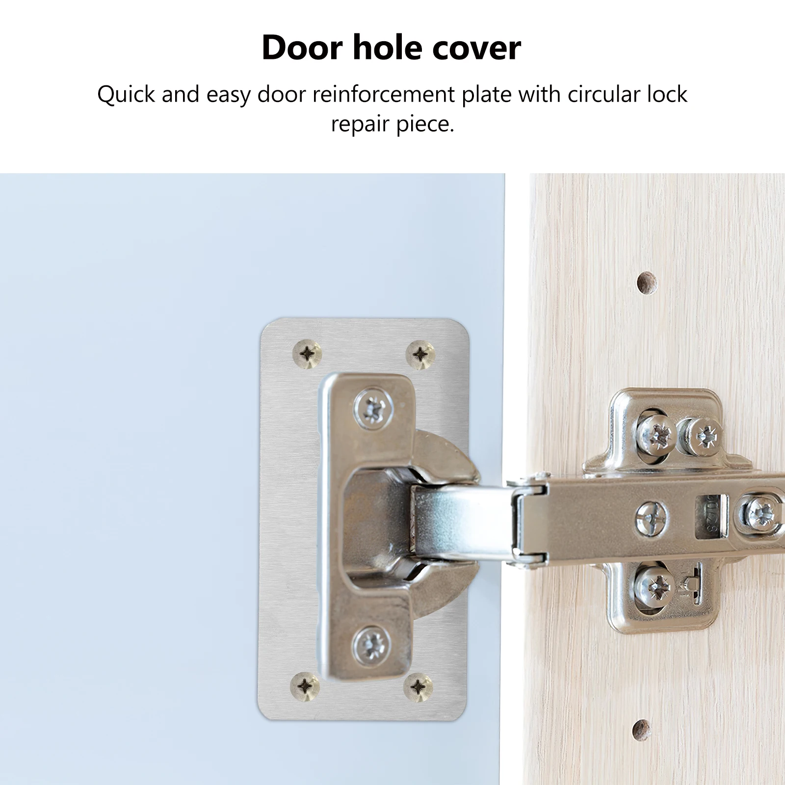 8pcs Cabinet Door Repair Plate Silver Stainless Steel Thickened Ball Lock Strike Reinforcement Kit Door Cover Plates Versatile
8pcs Cabinet Door Repair Plate Silver Stainless Steel Thickened Ball Lock Strike Reinforcement Kit Door Cover Plates Versatile