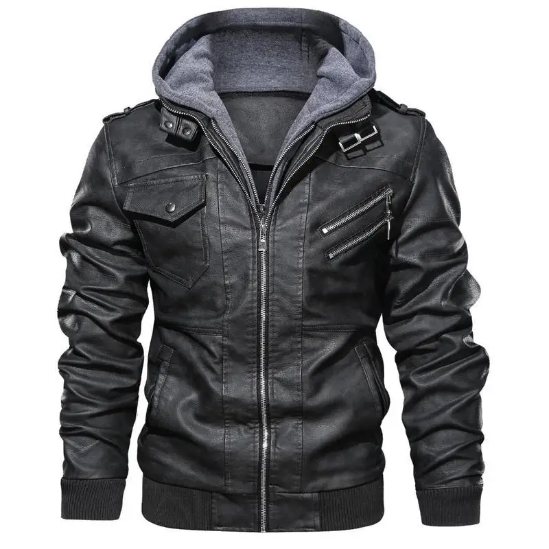 Detachable Hood Leather Jacket Motorcycle Style Men's Fashion Spring Season Five Sleeve Long Other Material Composition
Detachable Hood Leather Jacket Motorcycle Style Men's Fashion Spring Season Five Sleeve Long Other Material Composition