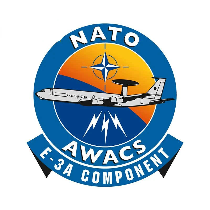 Funny Sticker for NATO AWACS E-3A Decals Window Trunk Car Stickers 
Funny Sticker for NATO AWACS E-3A Decals Window Trunk Car Stickers
