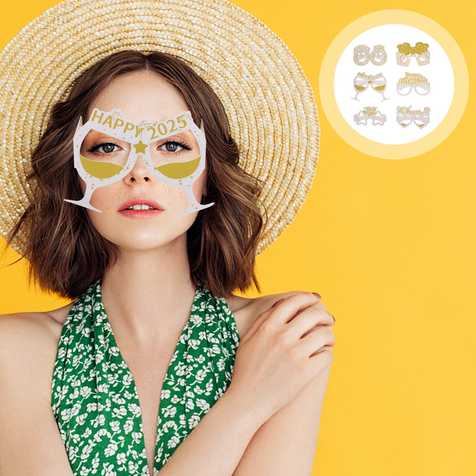 6pcs 2025 Glasses Eyeglasses Frame Novelty Sunglasses Happy New Year Eve Decoration Supplies Party Sunglasses Funny Adult Eye 
6pcs 2025 Glasses Eyeglasses Frame Novelty Sunglasses Happy New Year Eve Decoration Supplies Party Sunglasses Funny Adult Eye