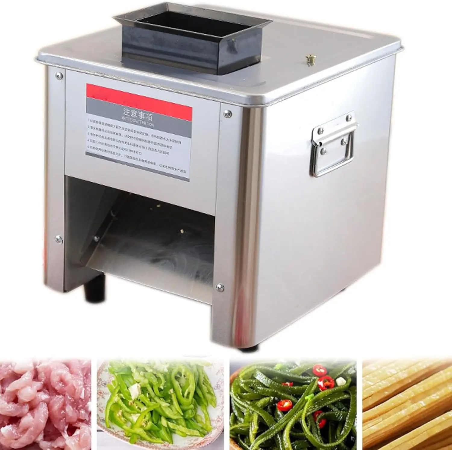 Commercial Machine,850W Meat Cutter Machine Electric Meat Slicer Shredded Cutting Machine Stainless Steel for Boneless Pork Chic
Commercial Machine,850W Meat Cutter Machine Electric Meat Slicer Shredded Cutting Machine Stainless Steel for Boneless Pork Chic