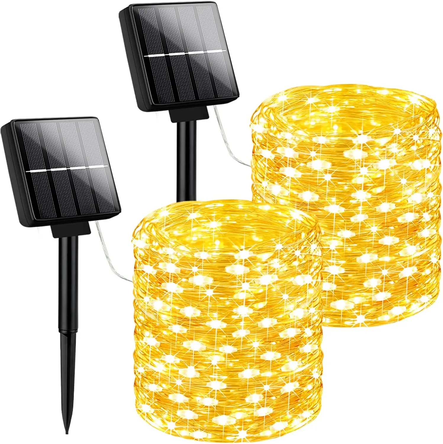 80FT 200LED Solar String Lights, 2-Pack Waterproof with 8 Modes for Patio Party Christmas Decoration (Warm White)
80FT 200LED Solar String Lights, 2-Pack Waterproof with 8 Modes for Patio Party Christmas Decoration (Warm White)
