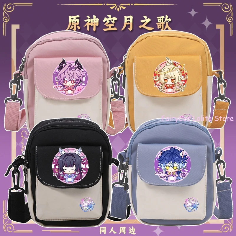 Game Genshin Impact Kyryll Chudomirovich Flins Nefer Durin Columbina Cosplay Canvas Shoulder Bag Crossbody Bag Mobile Wallet
Game Genshin Impact Kyryll Chudomirovich Flins Nefer Durin Columbina Cosplay Canvas Shoulder Bag Crossbody Bag Mobile Wallet