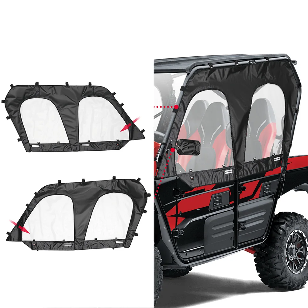 Compatible with Kawasaki Teryx 4 800, Teryx4 S 2016+ Side Windows Cab Enclosure Side Door Soft PVC Soft Upper Door
Compatible with Kawasaki Teryx 4 800, Teryx4 S 2016+ Side Windows Cab Enclosure Side Door Soft PVC Soft Upper Door
